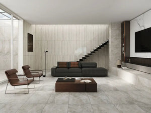 Melbourne Porcelain Tile Travertine Vein Classico Sliptech Tile 600x600mm