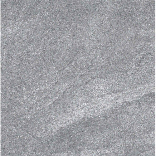 Melbourne Porcelain Tile Rocky Mid Grey Matt Tile 600x600mm