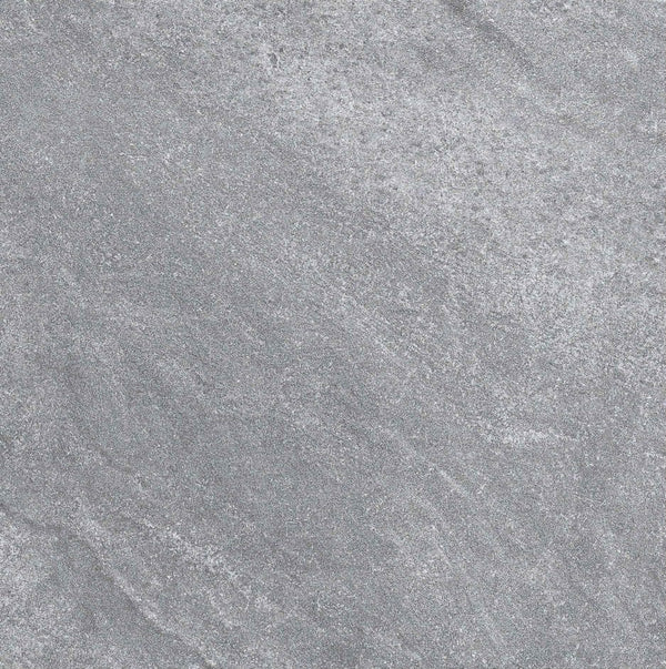 Melbourne Porcelain Tile Rocky Mid Grey Matt Tile 600x600mm