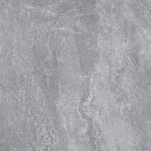Melbourne Porcelain Tile Rocky Mid Grey Matt Tile 600x600mm