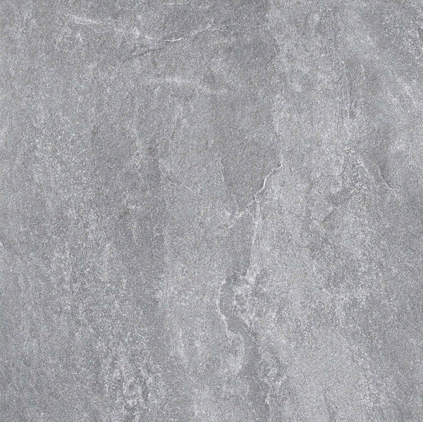 Melbourne Porcelain Tile Rocky Mid Grey Matt Tile 600x600mm