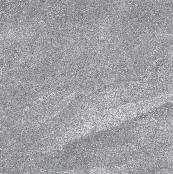 Melbourne Porcelain Tile Rocky Mid Grey Matt Tile 600x600mm