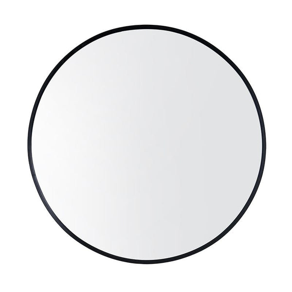 TSI Vanities T-800MRB 800*40MM ROUND BLACK ALUMINIUM WALL MIRROR
