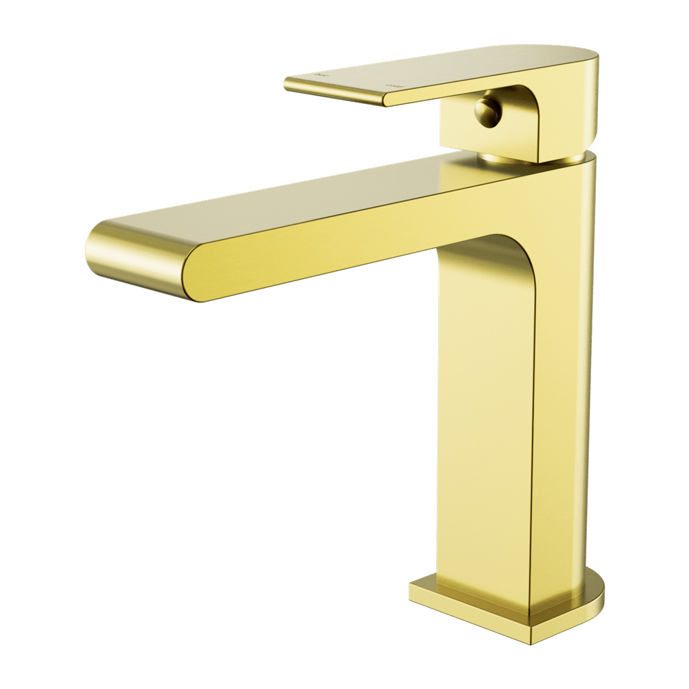Nero Mixer Taps BIANCA BASIN MIXER STRAIGHT SPOUT BRUSHED GOLD (NR321502BG)
