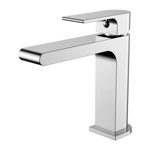 Nero Mixer Taps BIANCA BASIN MIXER STRAIGHT SPOUT CHROME (NR321502CH)