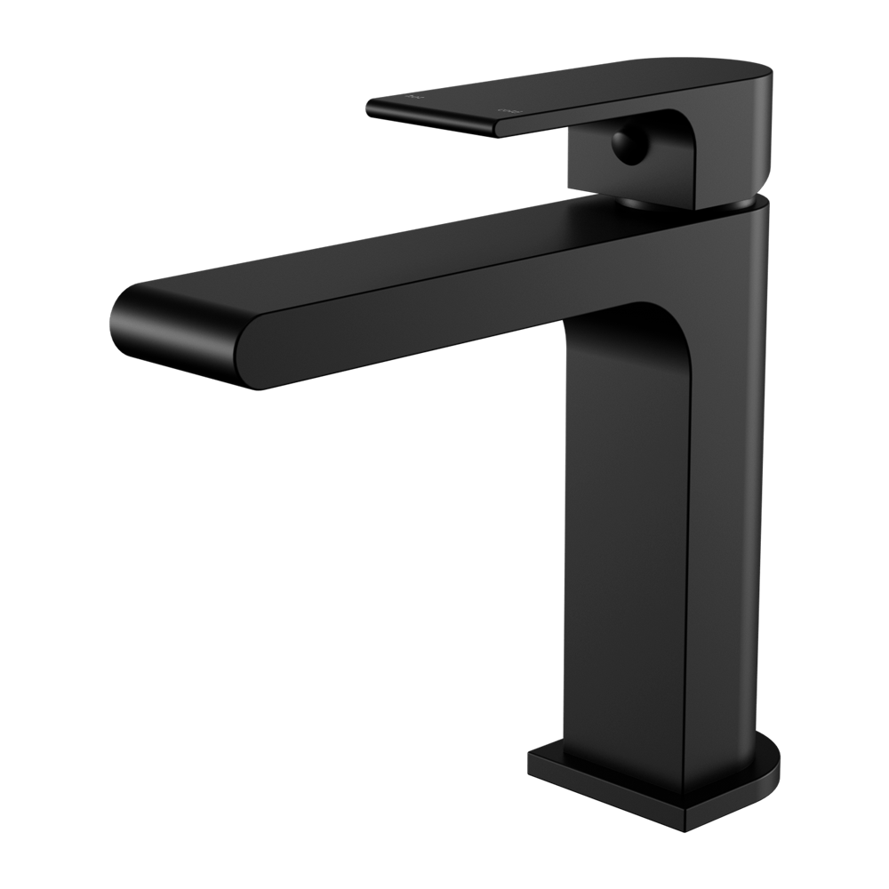 Nero Mixer Taps BIANCA BASIN MIXER STRAIGHT SPOUT MATTE BLACK (NR321502MB)