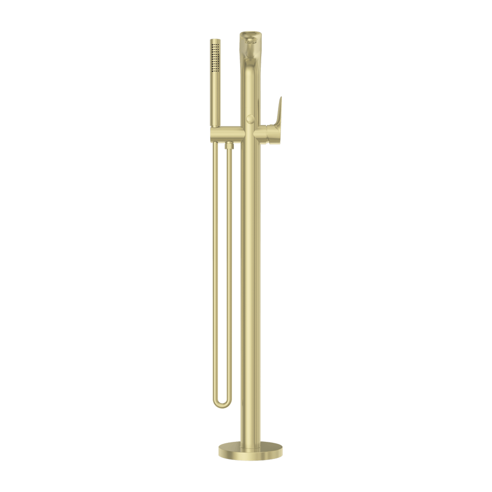 BIANCA FREESTANDING BATH MIXER WITH HAND SHOWER BRUSHED GOLD (NR321503aBG)