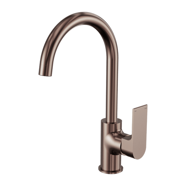 Nero Mixer Taps Bianca Kitchen Mixer Gooseneck Spout Brushed Bronze (NR321506BZ)