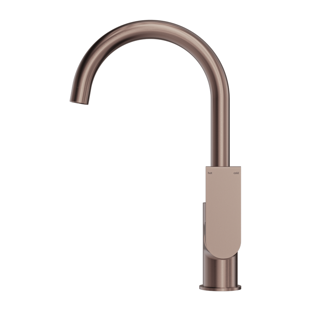 Bianca Kitchen Mixer Gooseneck Spout Brushed Bronze (NR321506BZ)