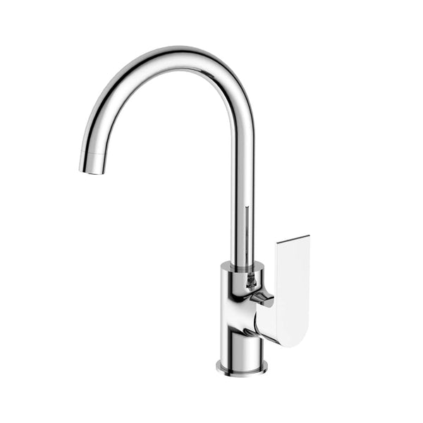 Nero Mixer Taps BIANCA KITCHEN MIXER GOOSENECK SPOUT CHROME (NR321506CH)