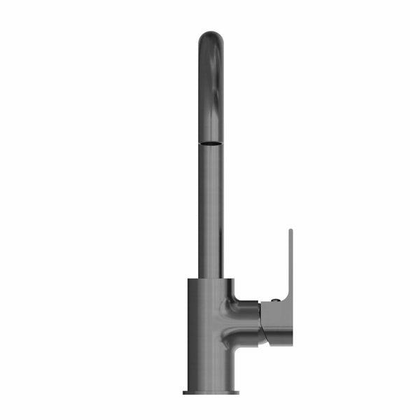Nero Mixer Taps BIANCA KITCHEN MIXER GOOSENECK SPOUT GUN METAL (NR321506GM)