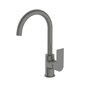 Nero Mixer Taps BIANCA KITCHEN MIXER GOOSENECK SPOUT GUN METAL (NR321506GM)