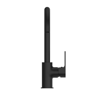 Nero Mixer Taps BIANCA KITCHEN MIXER GOOSENECK SPOUT MATTE BLACK (NR321506MB)