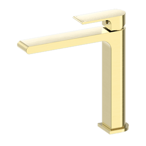 Nero Mixer Taps BIANCA MID TALL BASIN MIXER BRUSHED GOLD (NR321501DBG)