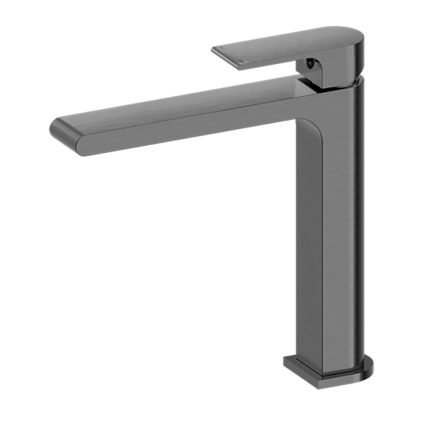Nero Mixer Taps BIANCA MID TALL BASIN MIXER GUN METAL (NR321501DGM)
