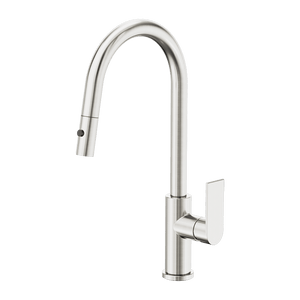 Nero Mixer Taps Bianca Pull Out Sink Mixer With Vegie Spray Function Brushed Nickel (NR321508BN)