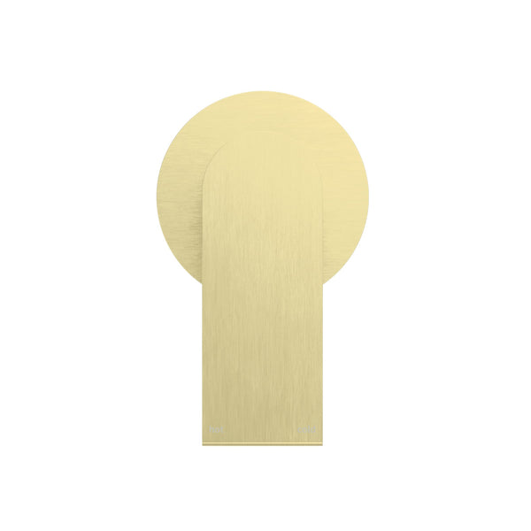 Nero Mixer Taps BIANCA SHOWER MIXER 80MM PLATE BRUSHED GOLD (NR321511DBG)