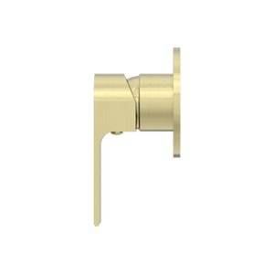 Nero Mixer Taps BIANCA SHOWER MIXER 80MM PLATE BRUSHED GOLD (NR321511DBG)