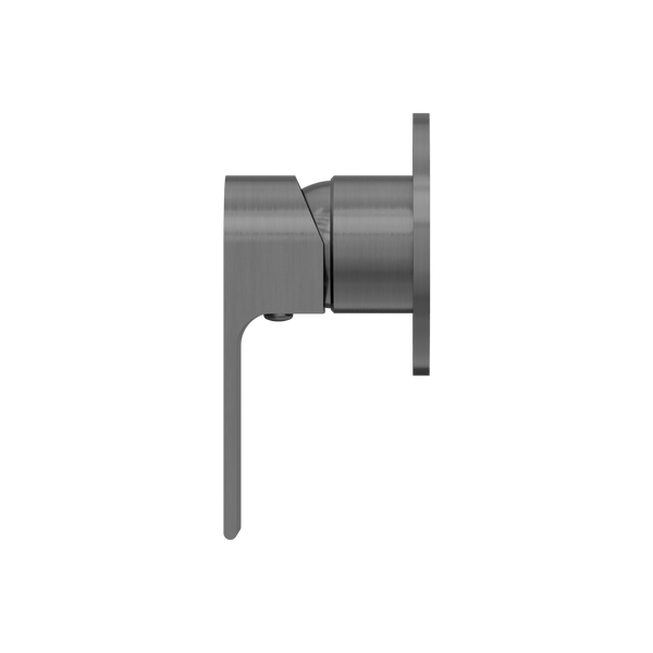 Nero Mixer Taps BIANCA SHOWER MIXER 80MM PLATE GUN METAL (NR321511DGM)
