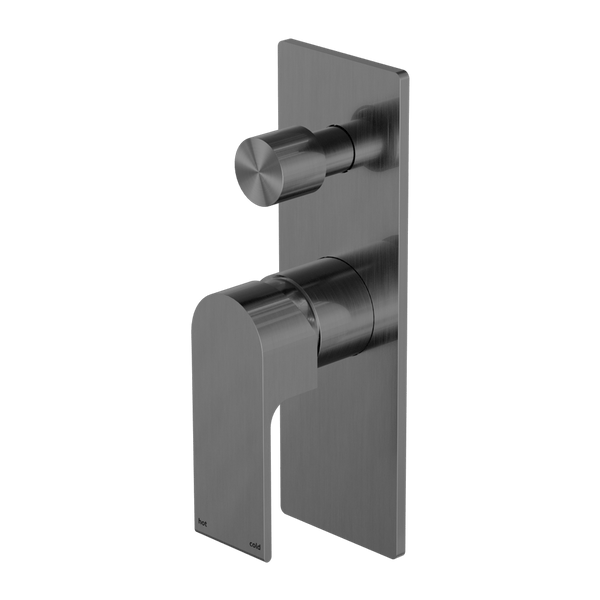 Nero Mixer Taps BIANCA SHOWER MIXER WITH DIVERTOR GUN METAL (NR321511AGM)