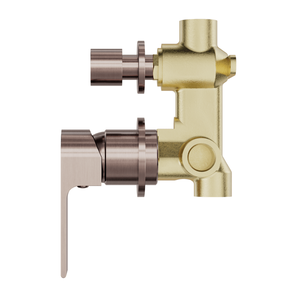 Bianca Shower Mixer With Divertor Separate Back Plate Brushed Bronze (NR321511GBZ)