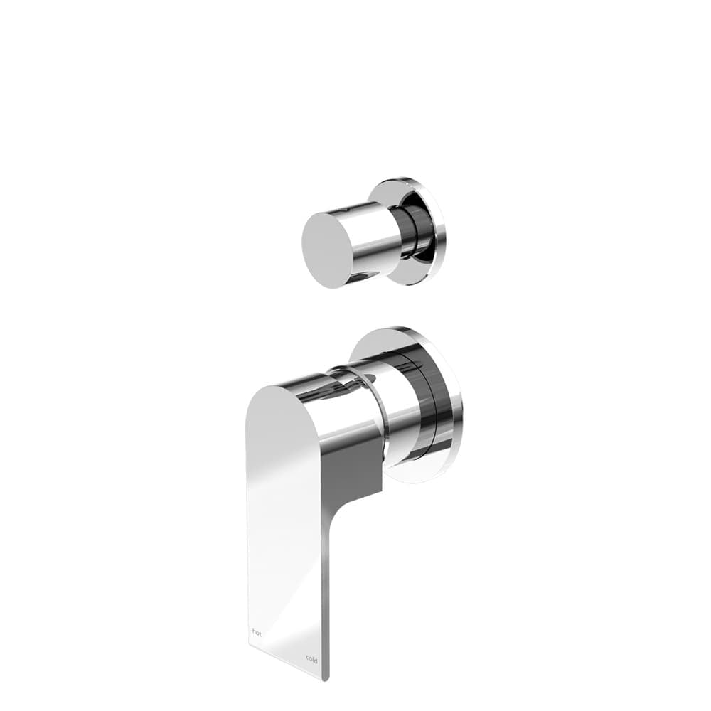 Nero Mixer Taps BIANCA SHOWER MIXER WITH DIVERTOR SEPARATE BACK PLATE CHROME (NR321511GCH)