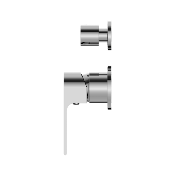 Nero Mixer Taps BIANCA SHOWER MIXER WITH DIVERTOR SEPARATE BACK PLATE CHROME (NR321511GCH)
