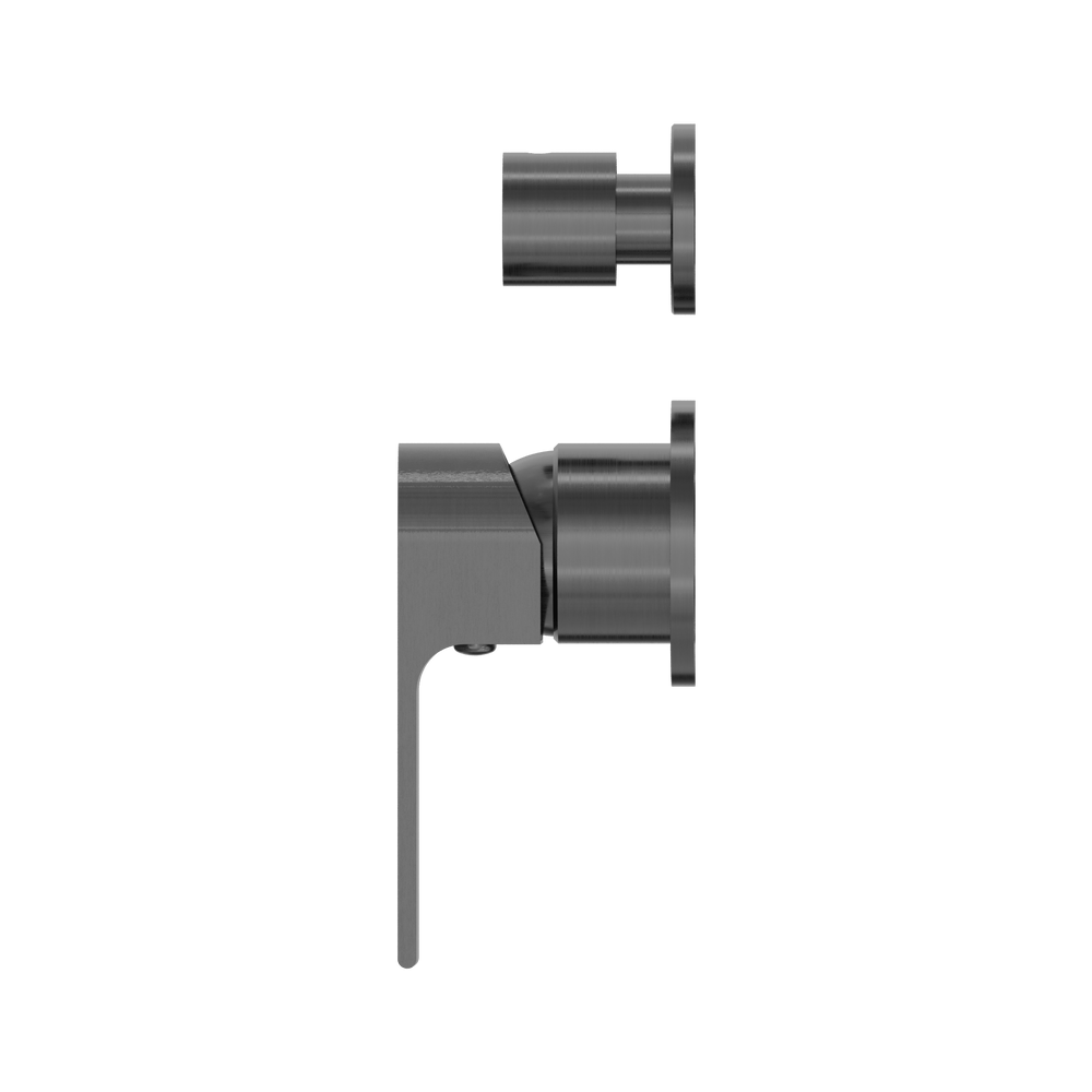 BIANCA SHOWER MIXER WITH DIVERTOR SEPARATE BACK PLATE GUN METAL (NR321511GGM)