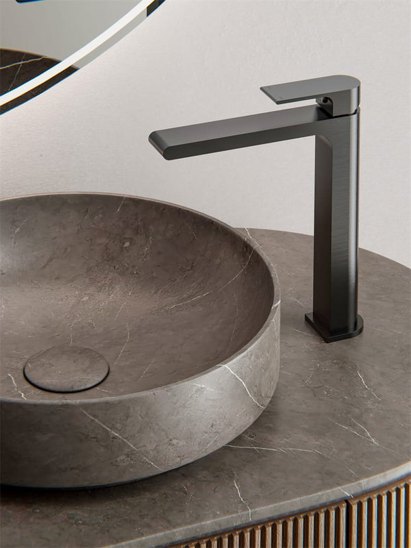 Nero Mixer Taps BIANCA TALL BASIN MIXER GUN METAL (NR321501aGM)