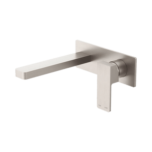 Nero Mixer Taps Celia Wall Basin/Bath Brushed Nickel (NR301510aBN)