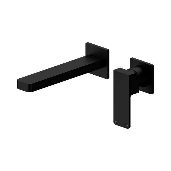 Nero Mixer Taps Celia Wall Basin/Bath Mixer Separate Back Plate Matte Black (NR301510bMB)