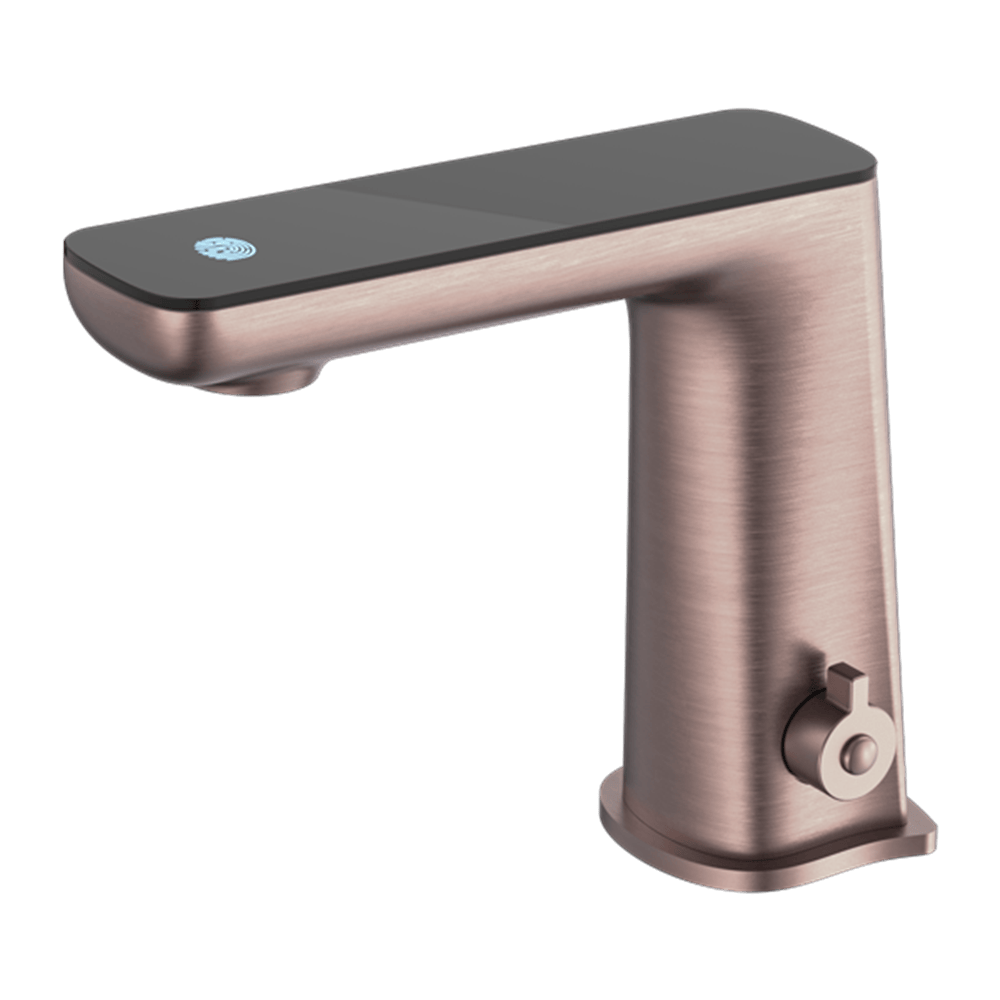 Nero Mixer Taps CLAUDIA SENSOR MIXER WITH BLACK TOP DISPLAY BRUSHED BRONZE (NR222101BZ)