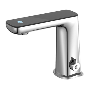 Nero Mixer Taps CLAUDIA SENSOR MIXER WITH BLACK TOP DISPLAY CHROME (NR222101CH)