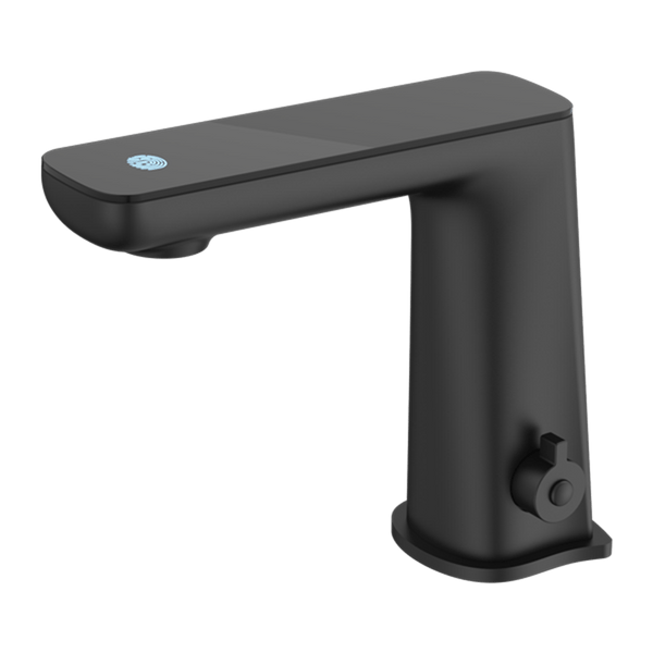 Nero Mixer Taps CLAUDIA SENSOR MIXER WITH BLACK TOP DISPLAY MATTE BLACK (NR222101MB)