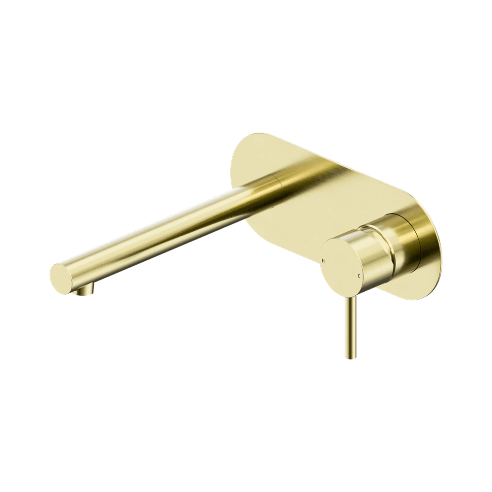 Nero Mixer Taps Dolce II Wall Basin/Bath Mixer Brushed Gold (25B005BG)