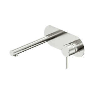 Nero Mixer Taps Dolce II Wall Basin/Bath Mixer Brushed Nickel (25B005BN)