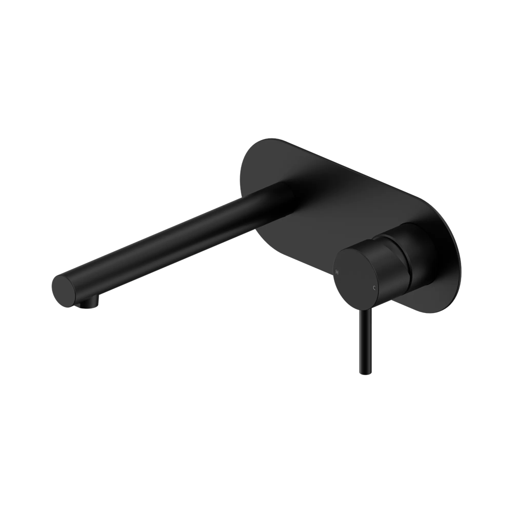 Nero Mixer Taps Dolce II Wall Basin/Bath Mixer Matte Black (25B005MB)