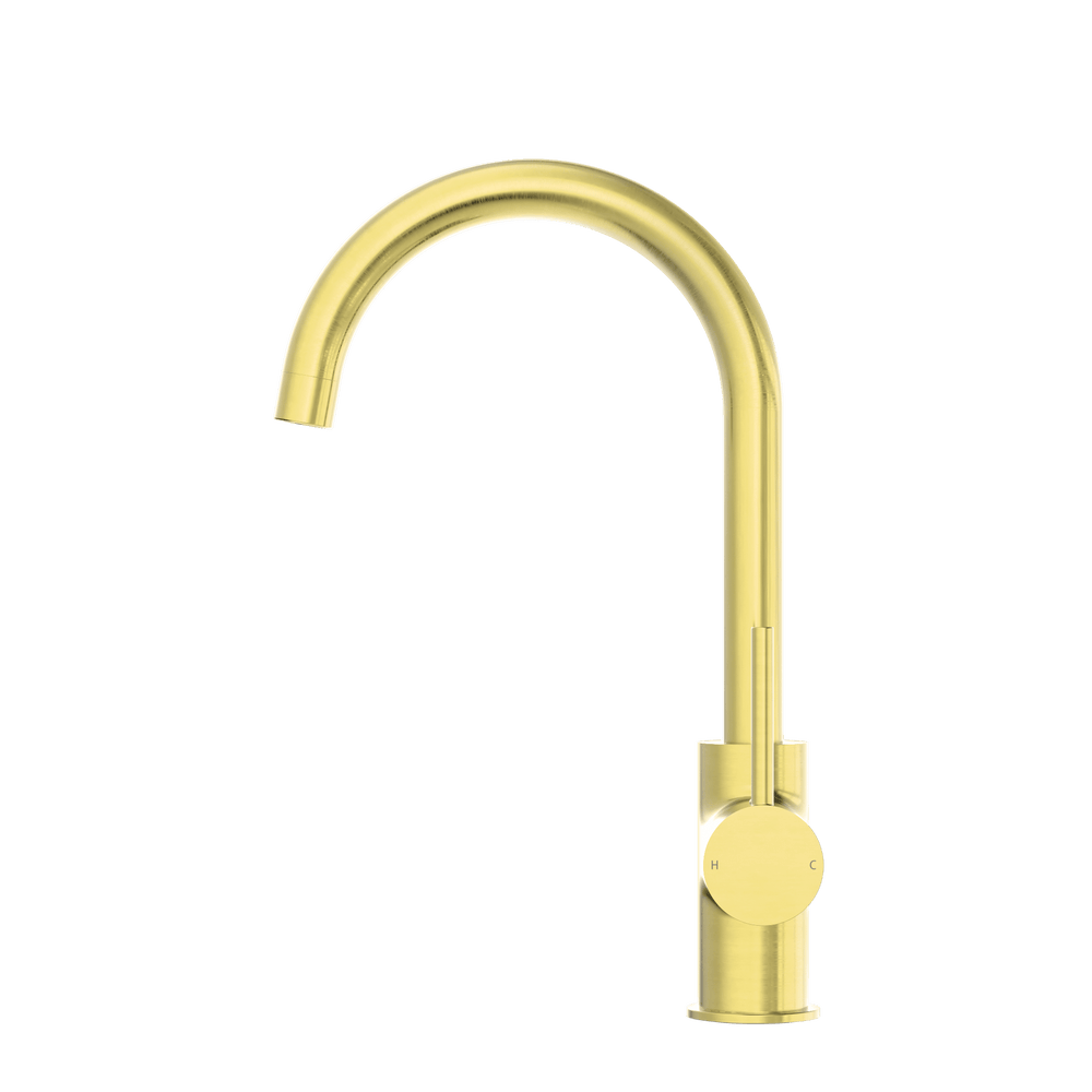 DOLCE KITCHEN MIXER GOOSENECK BRUSHED GOLD (NR250807BG)