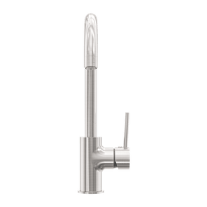 Nero Mixer Taps DOLCE KITCHEN MIXER GOOSENECK BRUSHED NICKEL (NR250807BN)