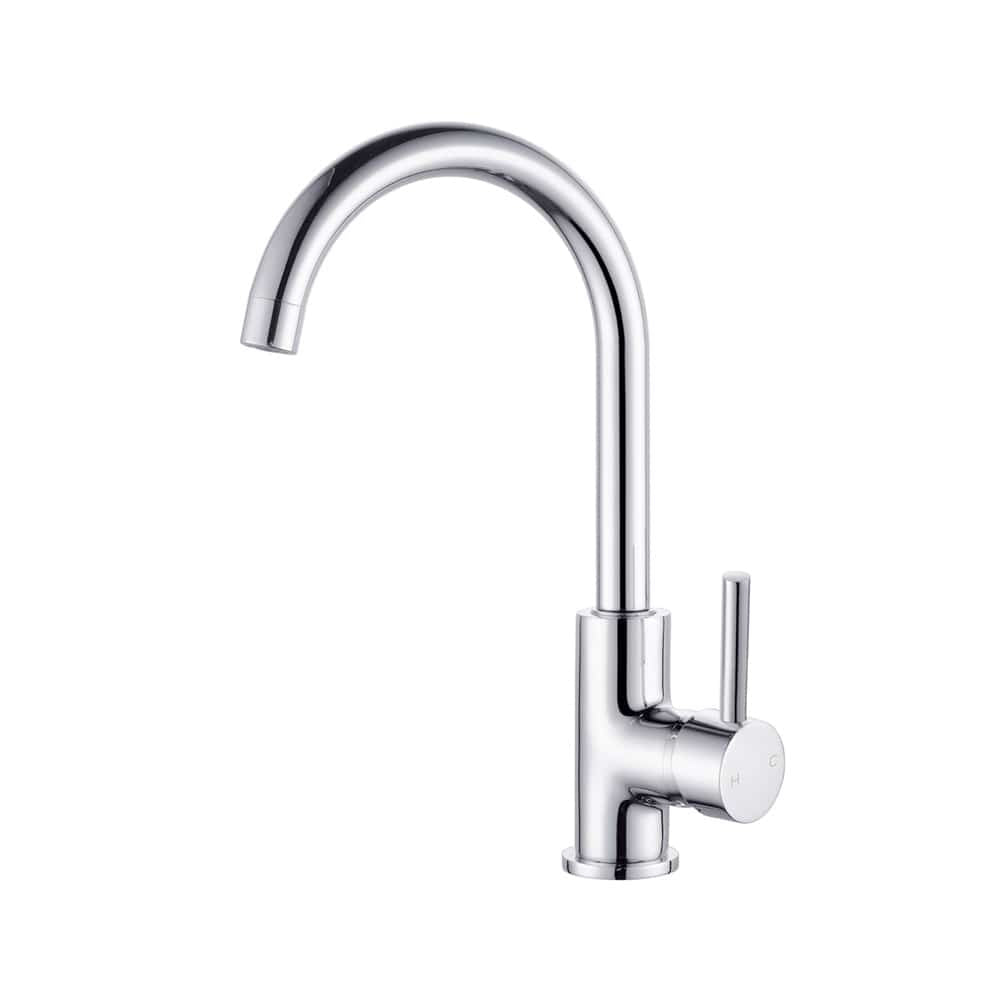 Nero Mixer Taps DOLCE KITCHEN MIXER GOOSENECK CHROME (NR250807CH)