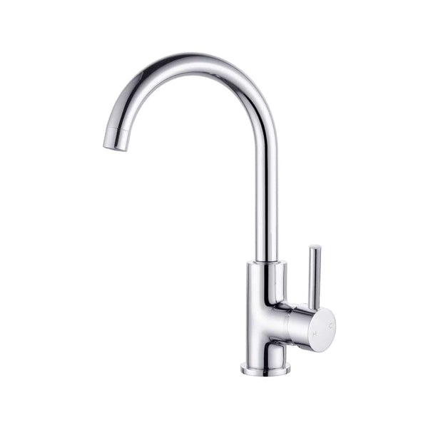 Nero Mixer Taps DOLCE KITCHEN MIXER GOOSENECK CHROME (NR250807CH)