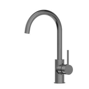 Nero Mixer Taps DOLCE KITCHEN MIXER GOOSENECK GUN METAL (NR250807GM)