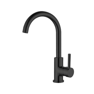 Nero Mixer Taps DOLCE KITCHEN MIXER GOOSENECK MATTE BLACK (NR250807MB)