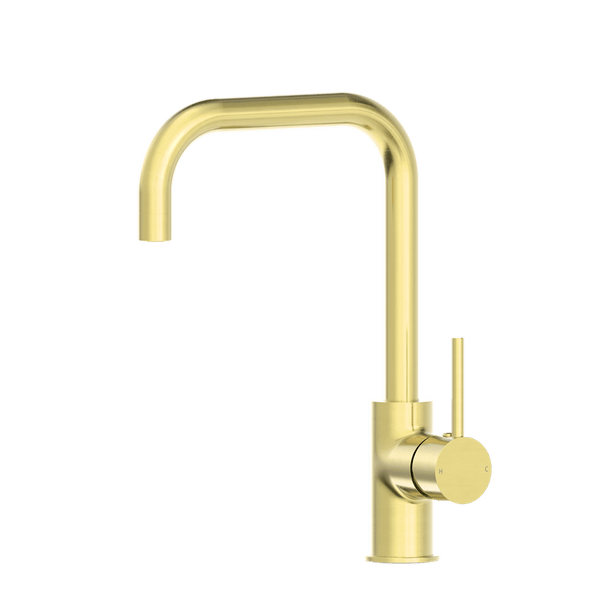 Nero Mixer Taps DOLCE KITCHEN MIXER SQUARE SHAPE BRUSHED GOLD (NR250806BG)