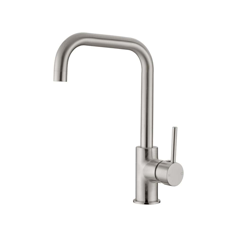 Nero Mixer Taps DOLCE KITCHEN MIXER SQUARE SHAPE BRUSHED NICKEL (NR250806BN)