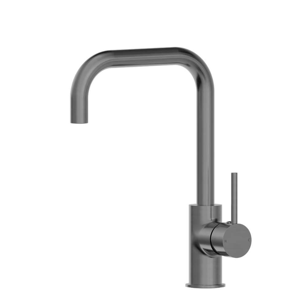 Nero Mixer Taps DOLCE KITCHEN MIXER SQUARE SHAPE GUN METAL (NR250806GM)