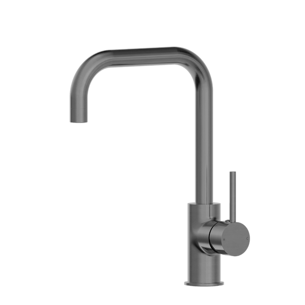 Nero Mixer Taps DOLCE KITCHEN MIXER SQUARE SHAPE GUN METAL (NR250806GM)