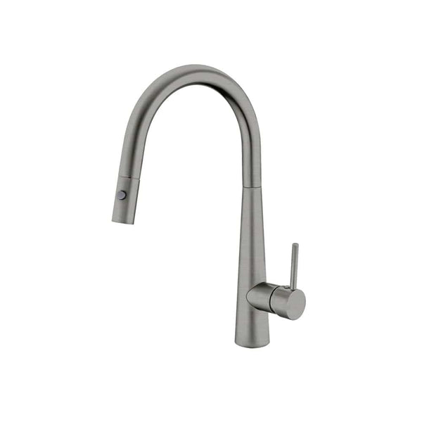 Nero Mixer Taps DOLCE PULL OUT SINK MIXER WITH VEGIE SPRAY FUNCTION GUN METAL (NR581009cGM)