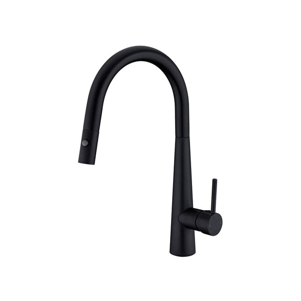 Nero Mixer Taps DOLCE PULL OUT SINK MIXER WITH VEGIE SPRAY FUNCTION MATTE BLACK (NR581009cMB)
