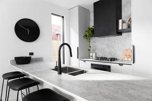 Nero Mixer Taps DOLCE PULL OUT SINK MIXER WITH VEGIE SPRAY FUNCTION MATTE BLACK (NR581009cMB)